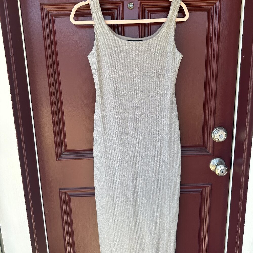 Vintage Alex Evenings Silver Sparkle Long Dress